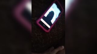 Black Teen Taking Dick While Her Boyfriend on the phone