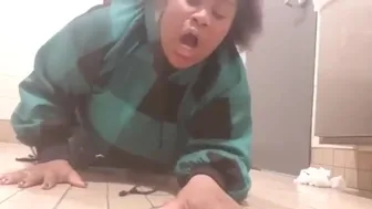 Thick BBW Hardcore Fucked On The Bathroom Floor