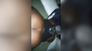 Ebony Mzansi Milf Throws Big Booty Back