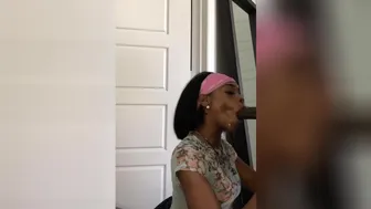 Sloppy Ebony Deepthroat