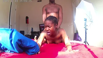 Smashing Black Teen Pussy From The Back