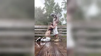 Couple Fucking Hard In The Rain