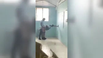 South African Schoolgirl Fucks Hard At School