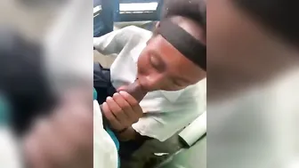 She Sucks Taxi Driver Before School