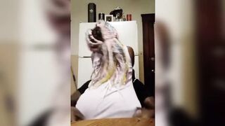 Kasi Slut Riding Dick In The Kitchen