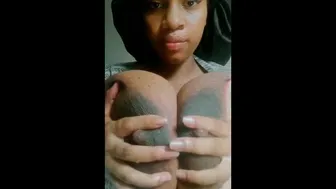 Sexy Big Boobs Ebony Girl Solo