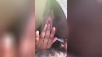 Solo Horny Teen Fingering Nice Black Pussy