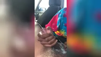 Handjob Cumshot In Car