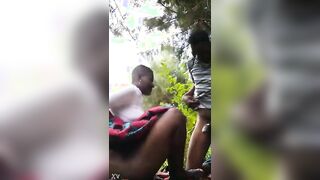 African Couple Fucking In The Bush