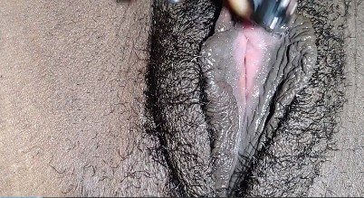 Hairy Fat Black Pussy Masturbation
