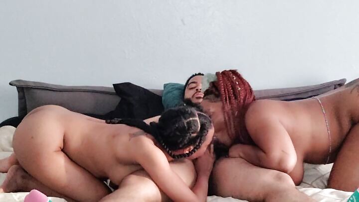 Ebony Homemade Threesome Sex Tape